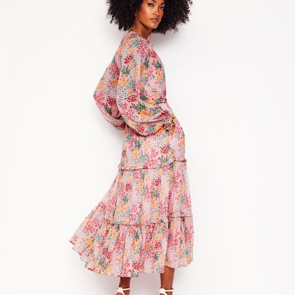 Boden women’s Ruffle Smocked Midi Dress - Picture 3 of 7